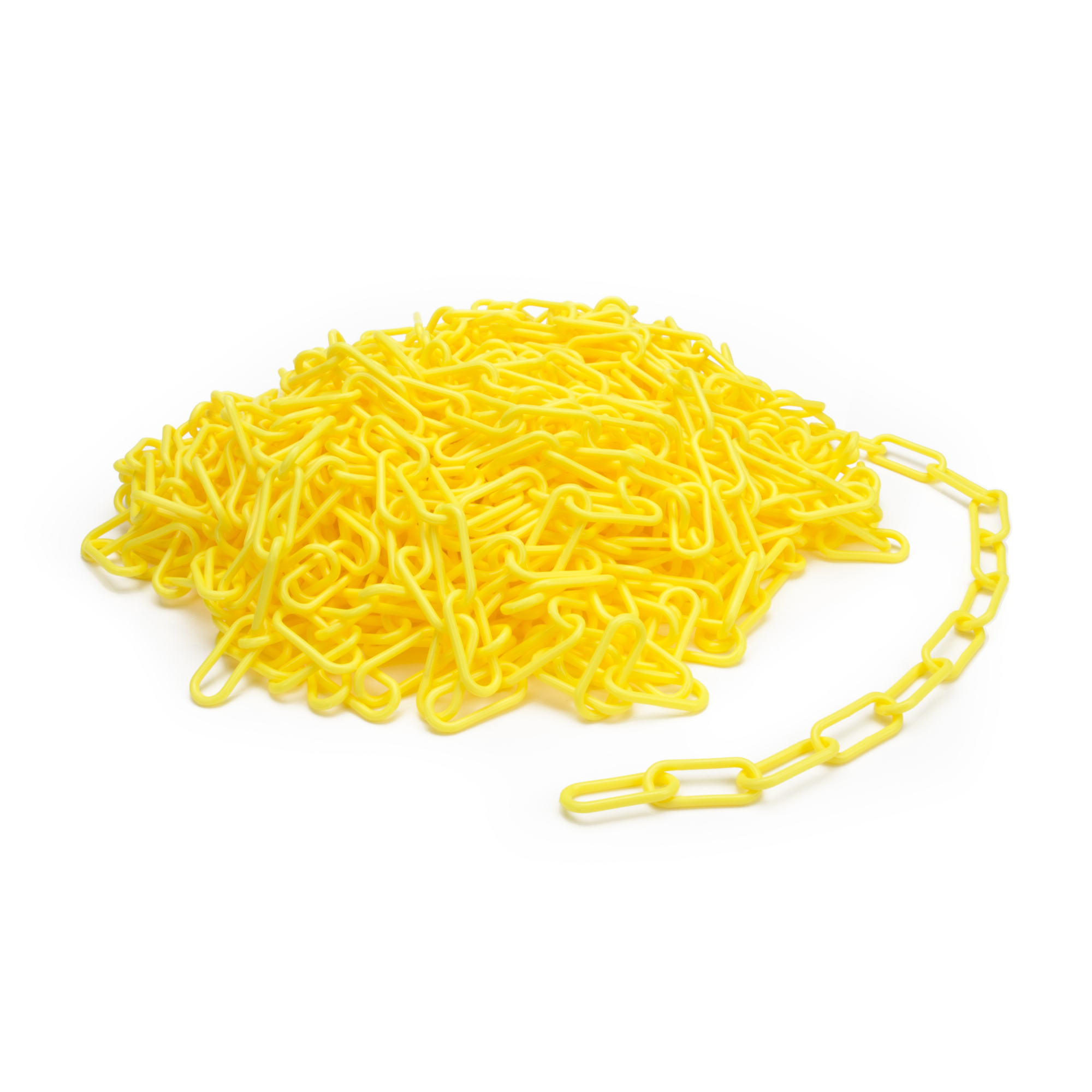 STEELMAN 100-Foot Yellow Plastic Safety Chain, Model# 302230